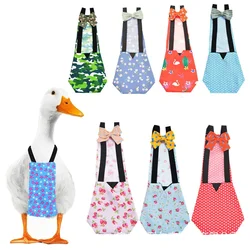 Chicken Diaper Waterproof Pet Clothes for Duck Reusable Poultry Costume Diapers with Bowknot Decor for Geese Bantam Hens