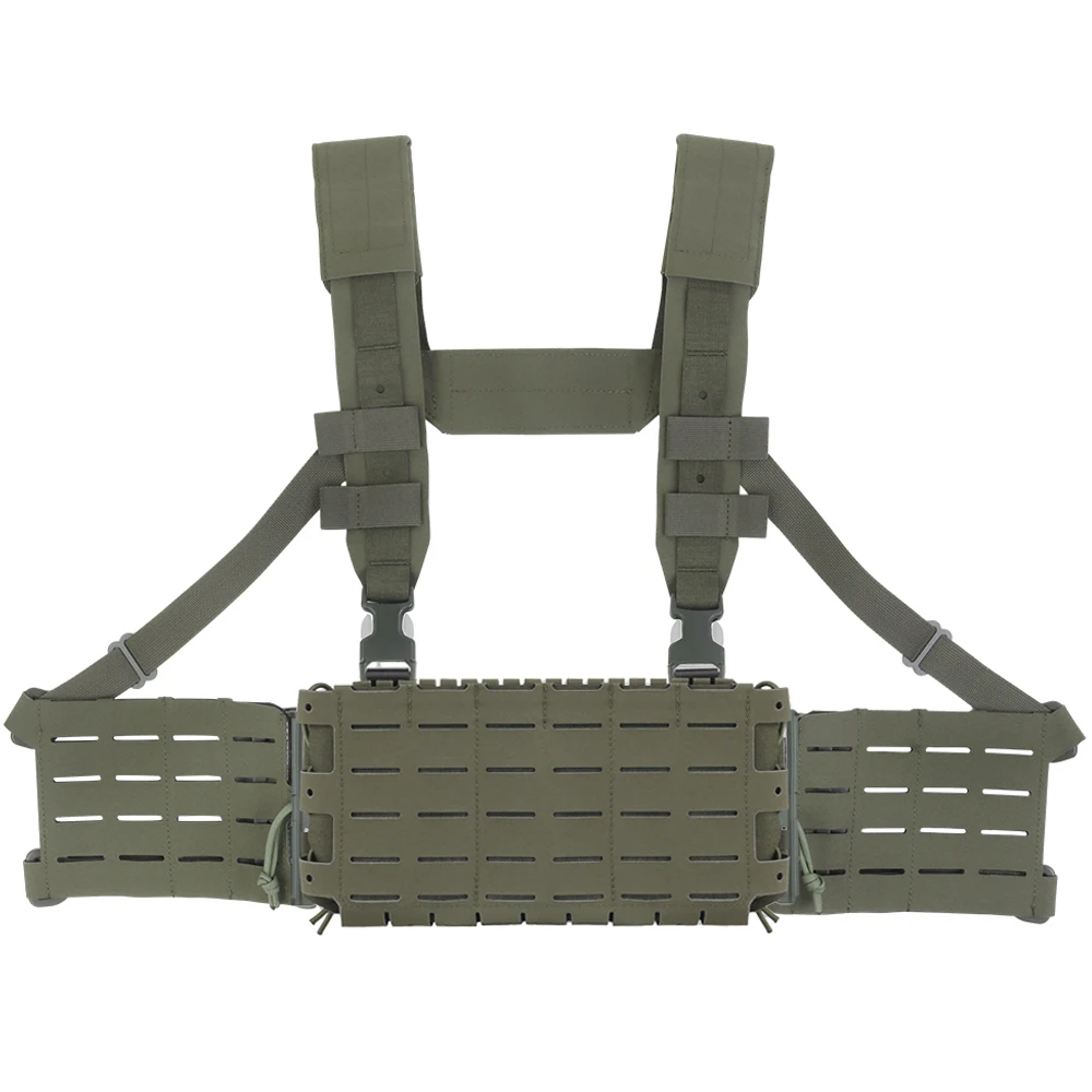 

Tactical ARC Chest Rig 3th GEN Bilateral Slide Quick Release MOLLE System with 5.56 Triple Magazine Pouch Hunting Accessories