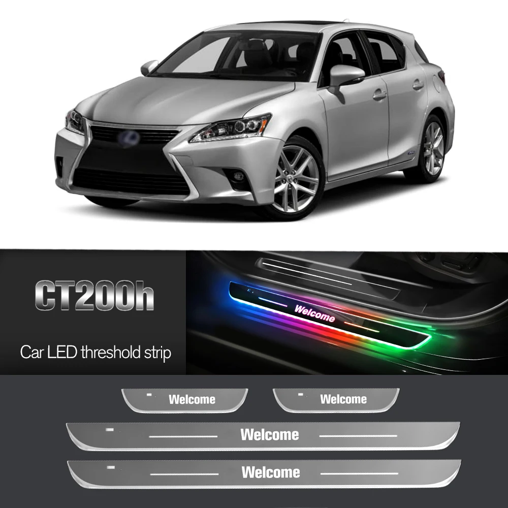 

Car Door Sill Light For Lexus CT200h 2011-2019 2012 2013 2014 2018 Customized Logo LED Welcome Threshold Pedal Lamp Accessories