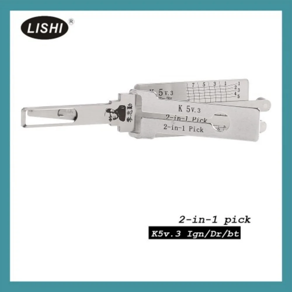 LISHI K5 2 in 1 Auto Pick and Decoder Free Shipping