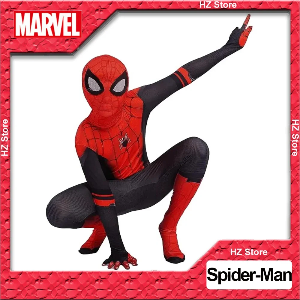 

Marvel Spider-Man: Far From Home Halloween Cosplay Bodysuit Jumpsuit Superhero Costume Elastic Lycra Halloween Cosplay Suit Gift