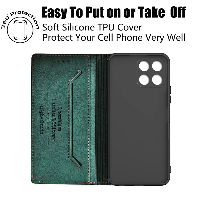 X8b Cover Wallet Flip Case For Honor X8 Phone Case Etui Honor X8a Honor X8 4G 5G X8a Cover Honor X8b X8c HonorX8 X 8 X8 a Coque