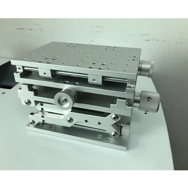 المحمولة ثلاثية الأبعاد منضدة الليزر وسم آلة الحفر 3 محور تتحرك الجدول 210x150x150 مللي متر التجربة البصرية XYZ محور الجدول