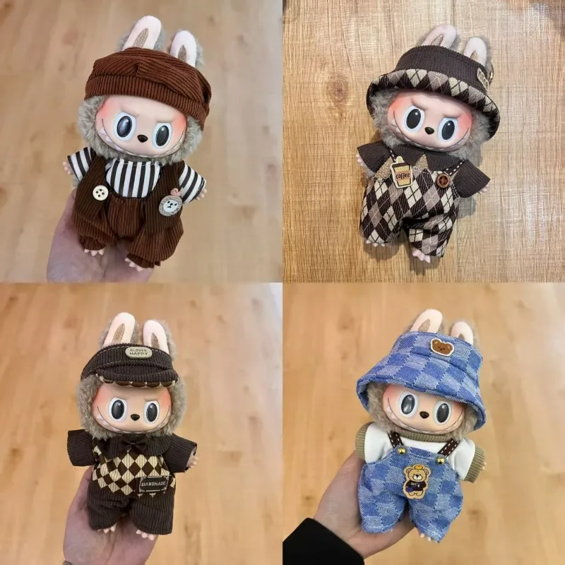 

17cm Clothes for Labubu Rabbit Doll Clothing High Quality Diamond Series Clothing Doll Fashion Clothing Set