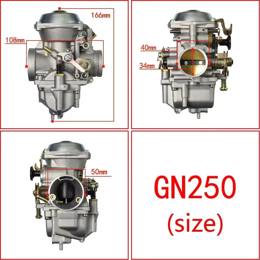 Motorcycle Carburetor Carb for SUZUKI GN250 GN300 Dr250 Sr250 Roketa Jianshe JS400-7 Hensim HS400 300CC-400CC Tools