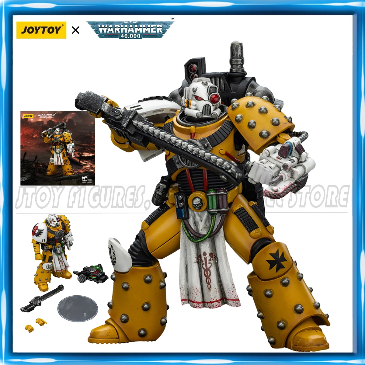 

[Предзаказ] JOYTOY Warhammer40K 1/18 Фигурка Имперские кулаки Легион Аптекарские фигурки Игрушки