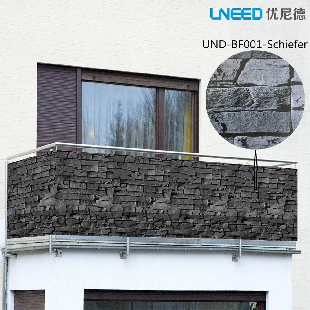 2026 High Quality Easy Installation pvc strip screen fence balcony privacy garden fence / Balkon Sichtschutz Gartenzaun