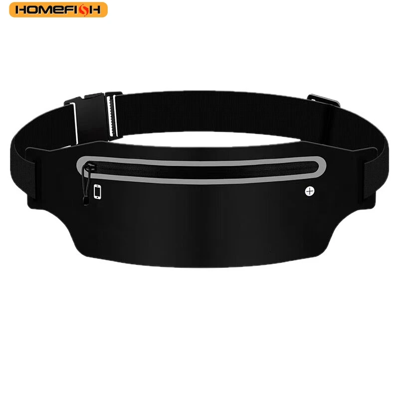 HOMEFISH Riñonera Deportiva Impermeable para Correr, para Hombre y Mujer, Cinturón Multifuncional para Guardar el Teléfono