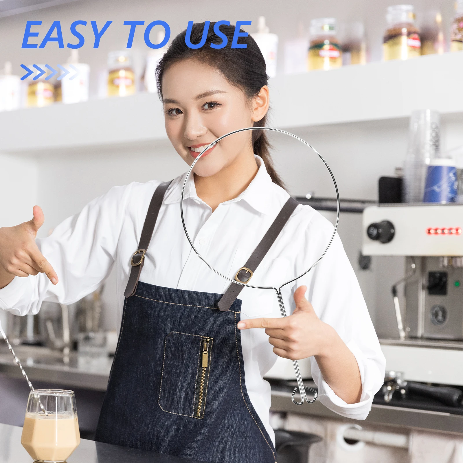 

5pcs Mesh Filter Bag Stand for Milk Tea Coffee Strainer Support Fine Sieve Silver Lightweight Compact Brewing Wine Juicing Nut