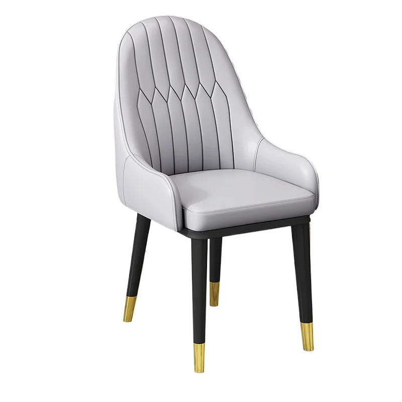 Simple Modern Light Luxury Dining  Home Back Stool Nordic Restaurant Table and  Hotel Chair