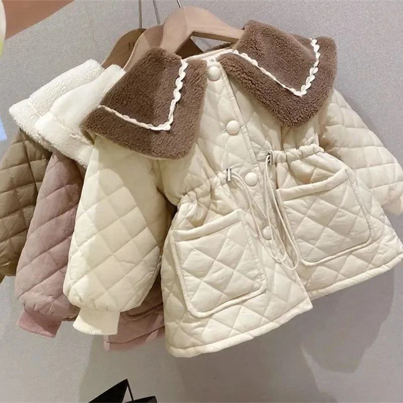 Baby Girls Clothes Jackets Spring Autumn Kids Single Breasted Outerwear Children Fashion Overcoat Cute Top Coat For Girl 1-5Y