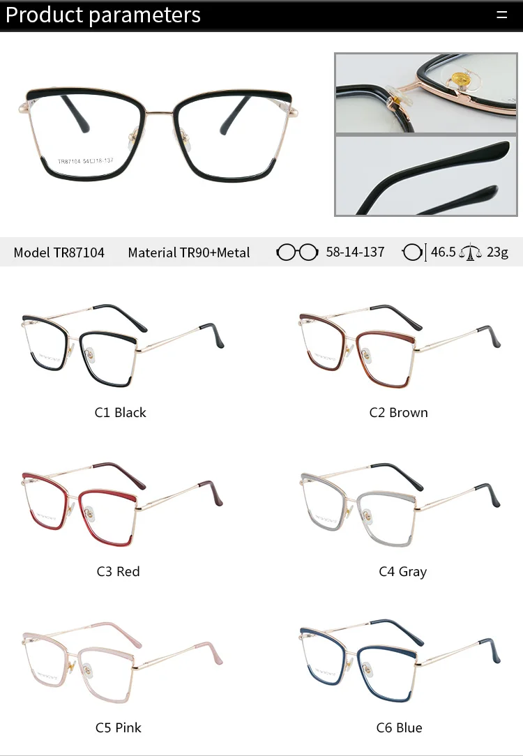 JMISUS High-quality Metal Cat Eye Prescription Glasses Custom Woman Butterfly Optical Eyeglasses Myopia Photochromic Sunglasses - Image 5