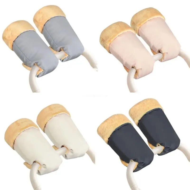 

2Pcs strollers Hand Muffs Portable Warm Gloves for Baby Carriage Pram Mittens Water Resistant Gloves for Winter Comfort Dropship