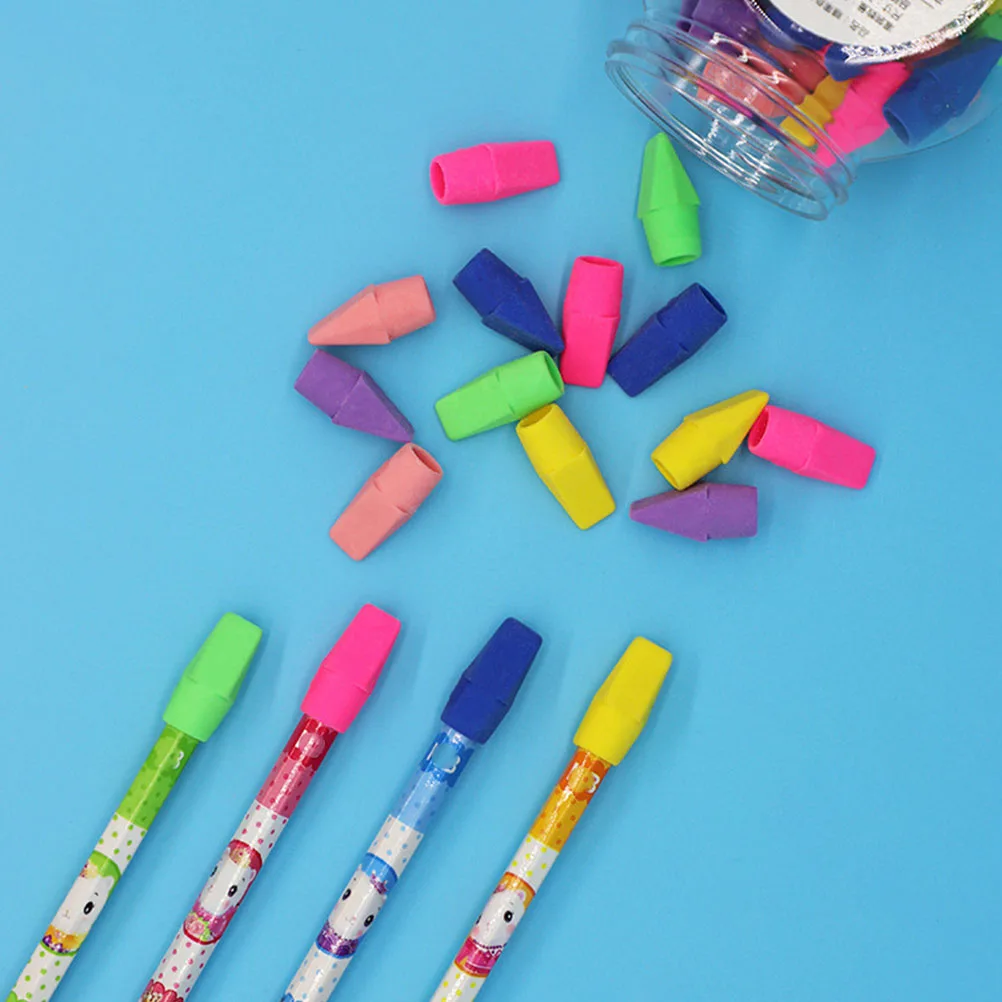 

50Pcs Pencil Protective Lids Tpr Material Adorable Pencil Protectors Stylish School Stationery Supplies