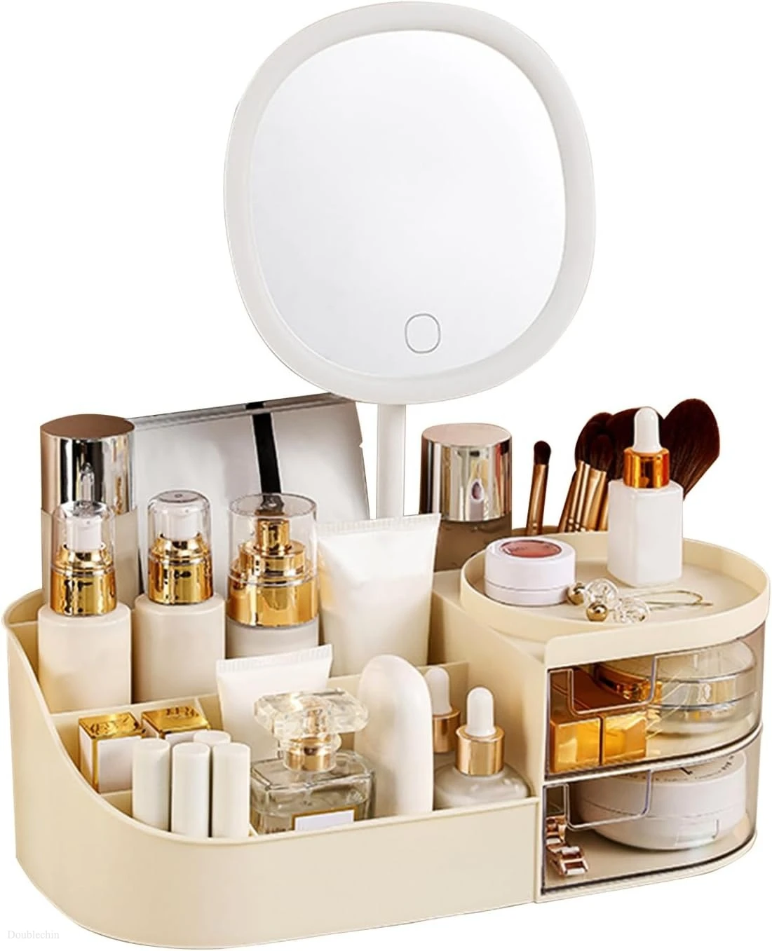 large-capacity-led-makeup-organizer-box-premium-vanity-storage-with-mirror-light-multi-drawer-cosmetic-desk-storage-system