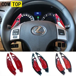 For Lexus IS 250 300 2006-2011 ISF 2011 Paddle Shift Carbon Fiber Car Steering Wheel Shift Paddle Extension Shifters accessories