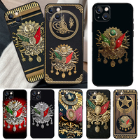 Ottoman Empire Coat Of Arms Phone Case For iPhone 11 12 13 14 15 16 Pro Max Mini X XR XS Max Plus Cover Funda
