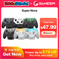Gamesir Super Nova T4N Pro Wireless Game Controller With Auto RGB Charging Station Hall Effect Sticks for Switch PC IOS Android