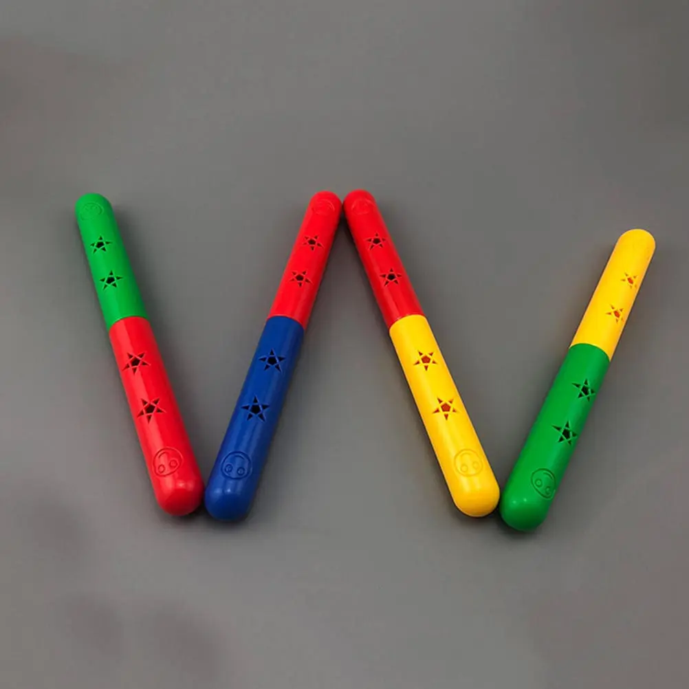 3Pcs Lightweight Bright Colored Relay Sticks for Gymnastics Stick Smooth Rolled Edge Easy Grip for Track Field Racing