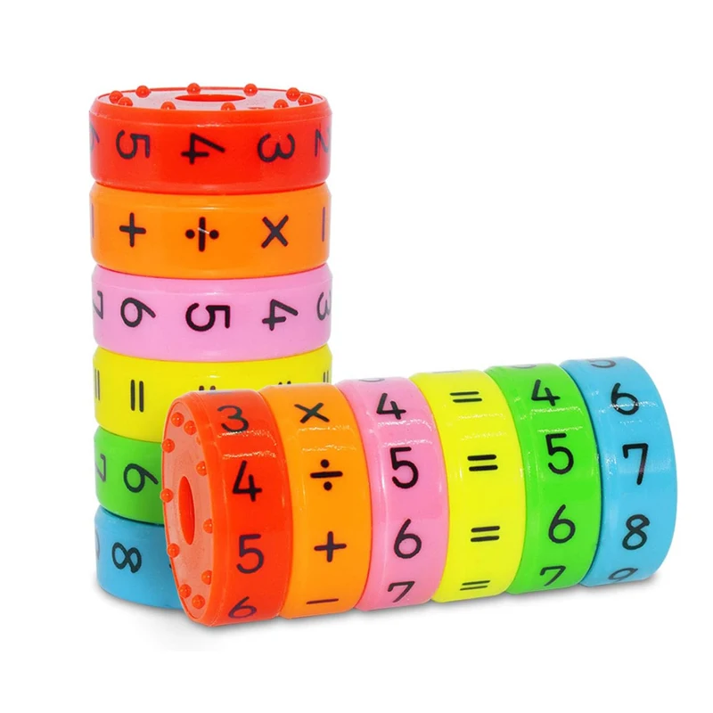 Magnetic Children Math Learning Toy Cylinder Numbers And Symbols Classroom Supplies Montessori Juegos Educativos Para Niños