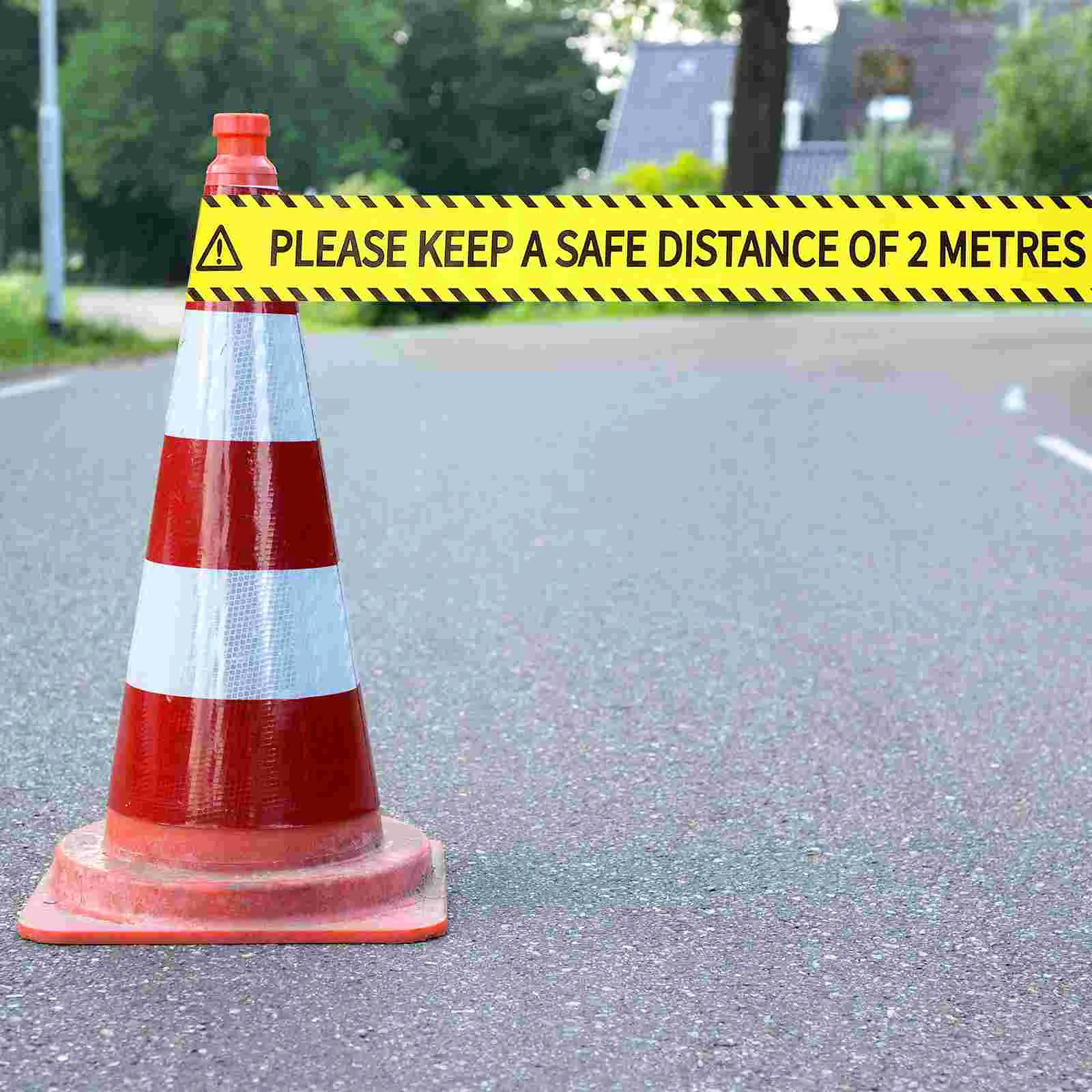 Adhesive Tape Warning Safety Caution Emblems Black Letter Bopp Anti-slip Sticker Sign