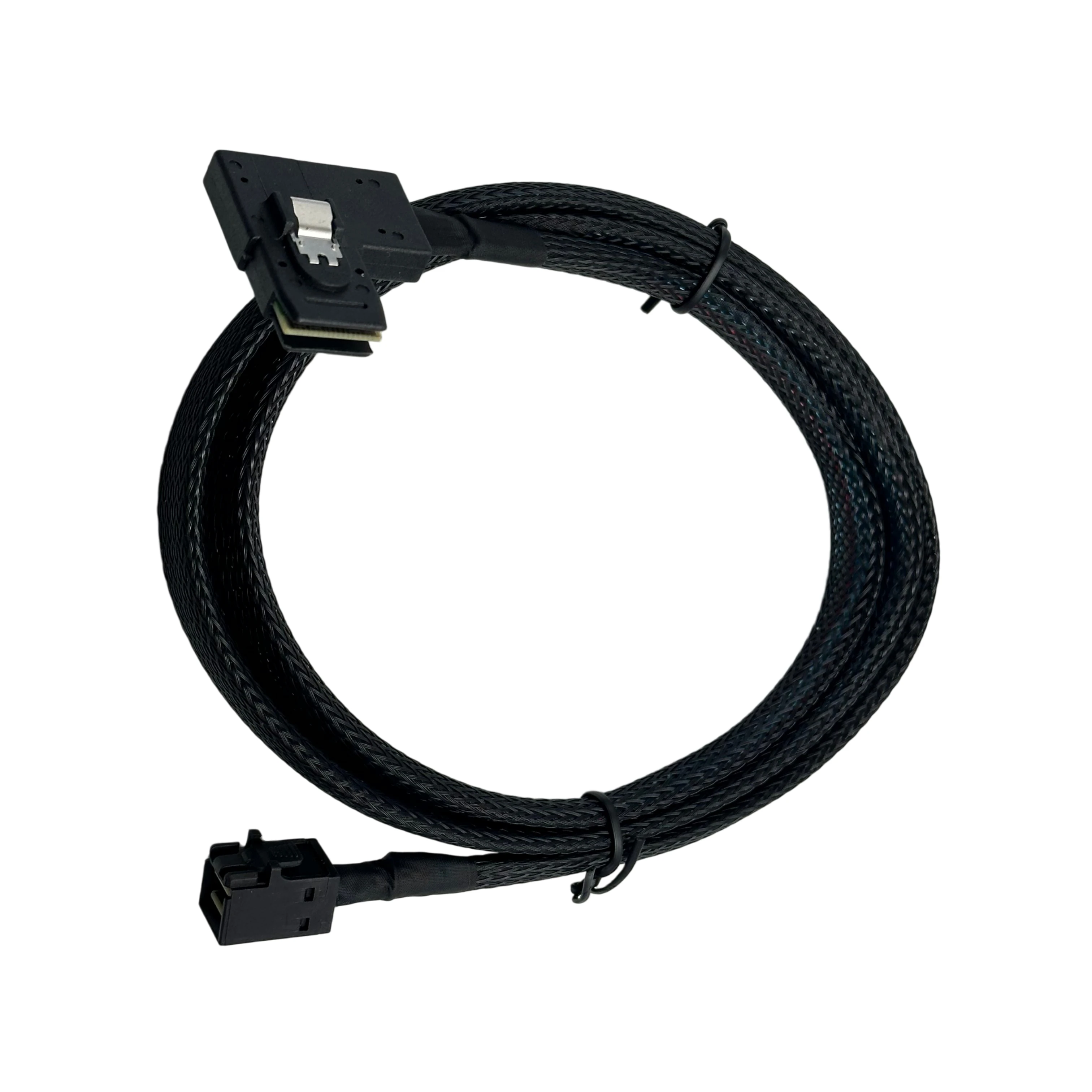 

MINI SAS HD SFF-8643 4I to SAS SFF-8087 Left Bend Server Connection Cable