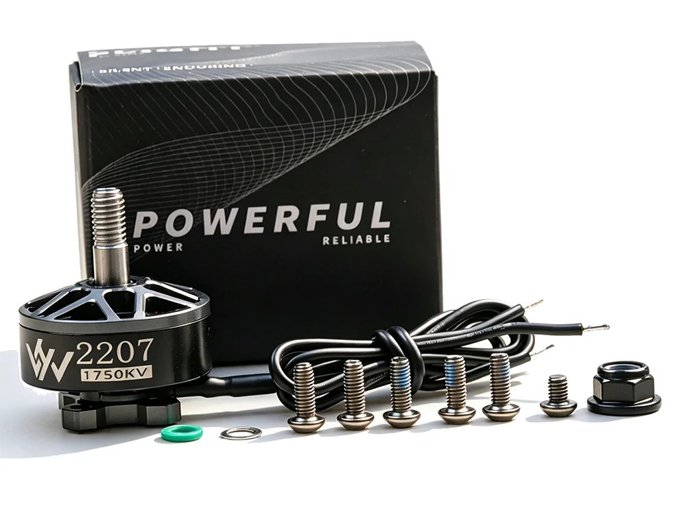 2207 FPV Bürstenloser Motor 1750KV 1950KV 2150KV 6S Lipo 1,81kg Max. Schub 34,5-35,5g 5 Zoll 51466 Propeller Racing Freestyle Drohnenteile – Detail 11