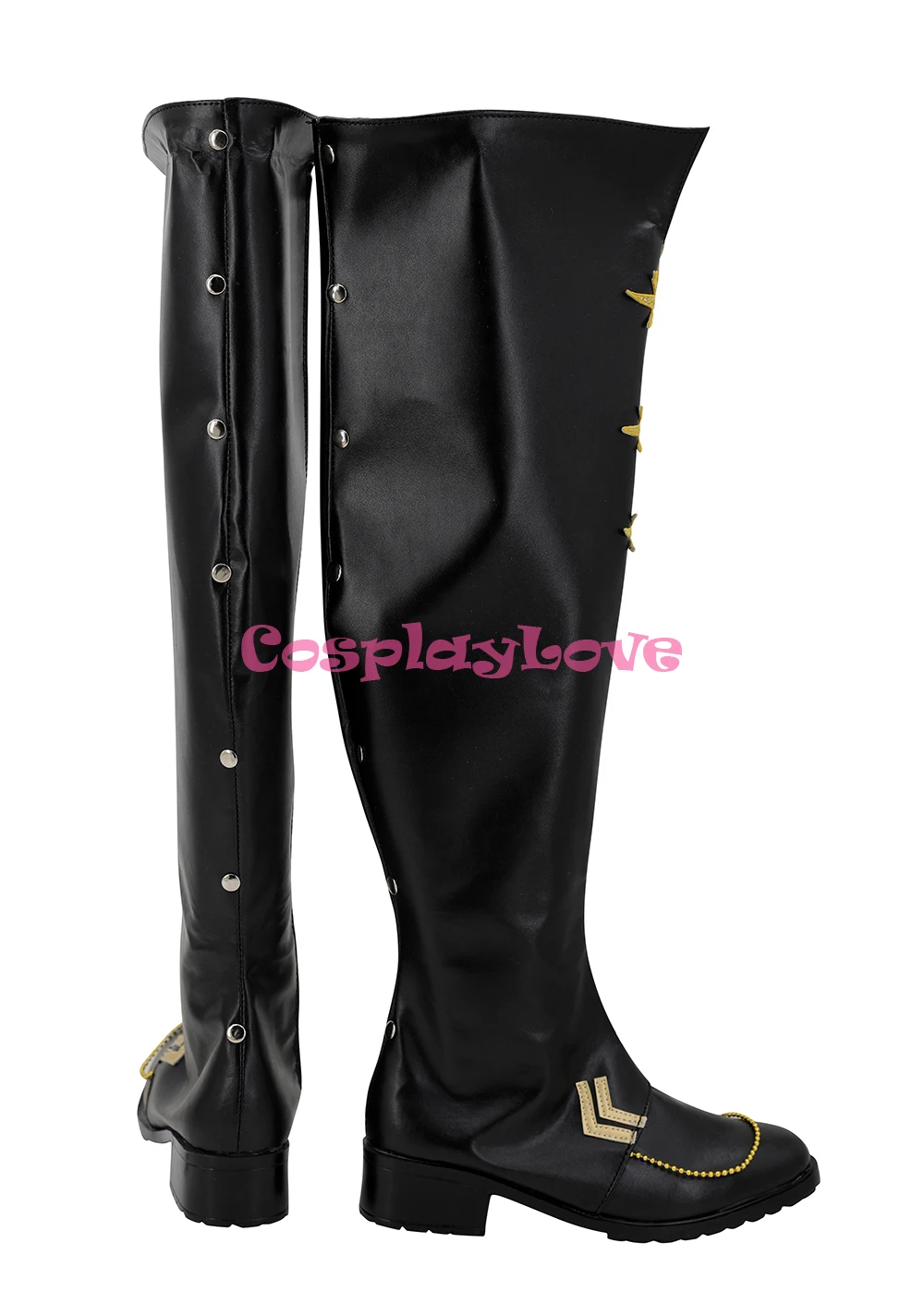 CosplayLove Gioco Ensemble Stelle Morisawa Chiaki Shinkai Kanata Nero Scarpe Cosplay Stivali Lunghi In Pelle Chrismtas Custom Made