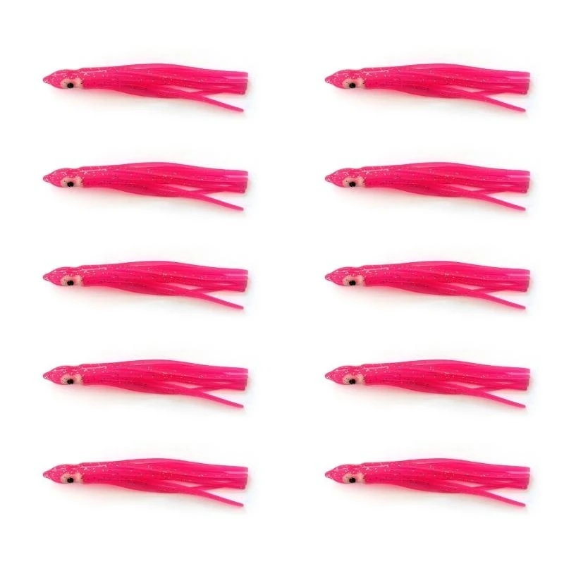 

7 Color 10PCS/lot Squid Hook Soft Baits Fishing Lures Artificial Squid Hook Jigs
