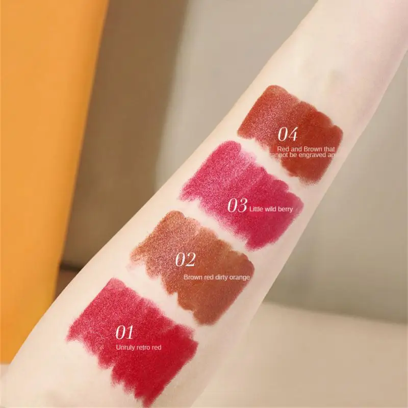 Sexy Matte Emboss Lippenstift Waterdichte Duurzame Lippenstiften Antiaanbakfluwelen Lippenstift Sexy Rode Lipgloss Lippen Make-Up Cosmetica