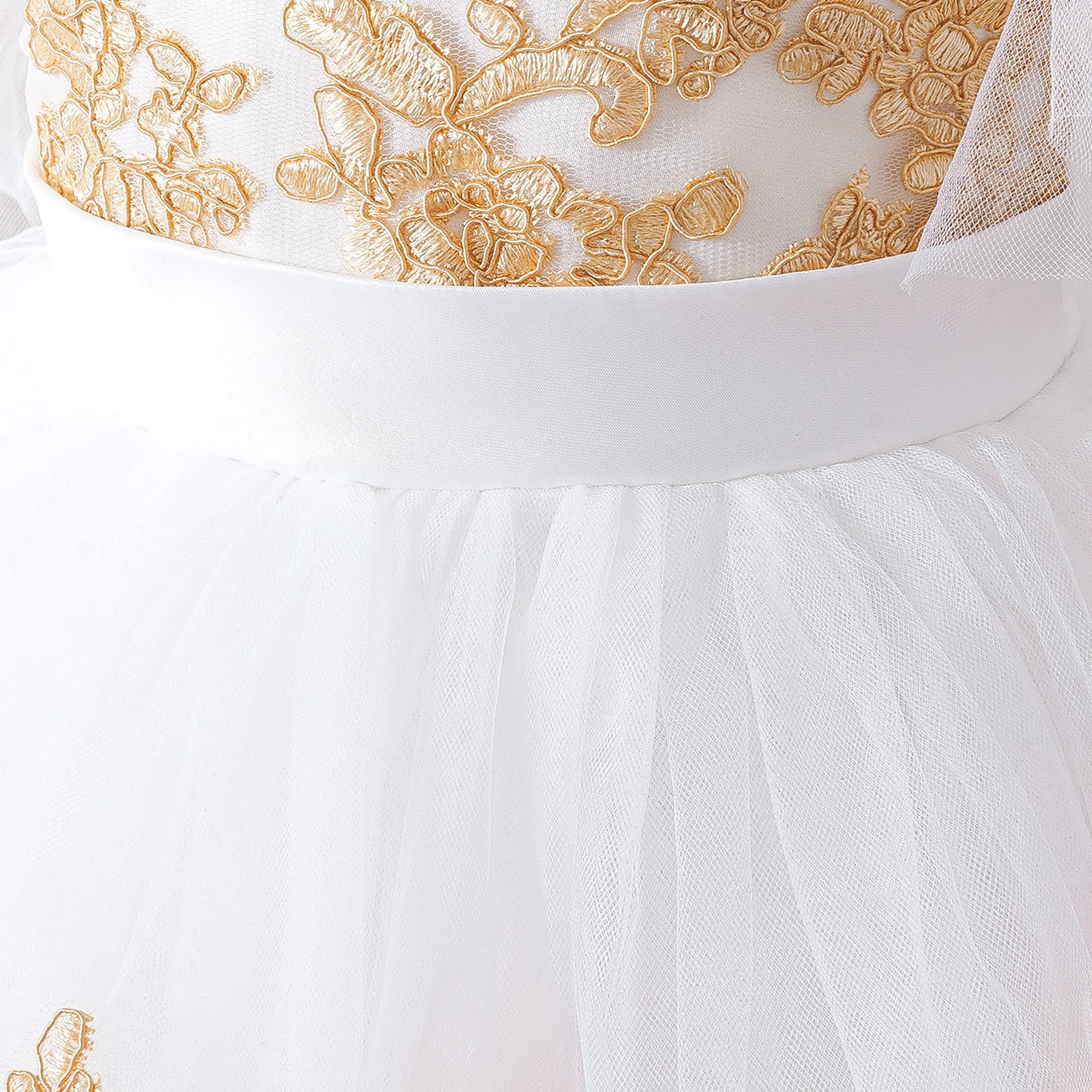 Kleinkind Taufkleid Baby Mädchen Kleid Elegantes Tüll-Kleid für 1. Geburtstag Hochzeit Prinzessin Abendkleider Mädchen Brautjungfern Abschlussball Kostüm – Detail 15