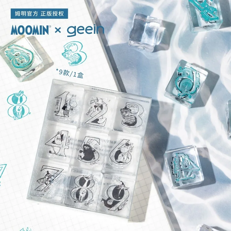 

9Pcs Moomin Acrylic Ornaments Seal Snufkin Little My Anime Action Figure Snork Maiden Desktop Decoration Model Toy Birthday Gift