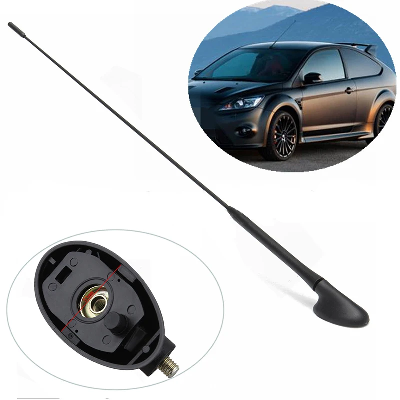 Car AM/FM Radio Antenna Mast with Base Roof Aerial Mount XS8Z18919AA 1508144 For Ford Transit Puma Kuga Ka Focus Fiesta Mondeo