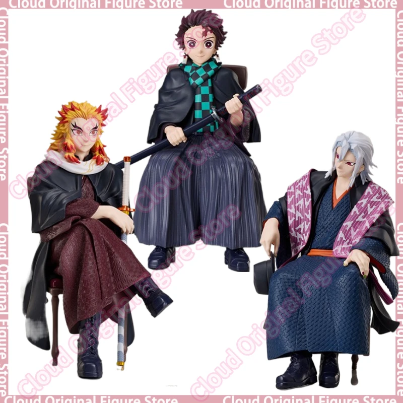 

In Stock Original ANIPLEX Demon Slayer: Kimetsu No Yaiba, Purgatory Anjuro, Utsu Tengen Kamado Tanjiro Sitting Toy Decoration
