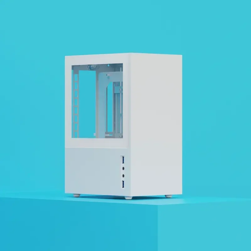 

2022New [Rider R2] ITX Small 7Lmini Portable Side Transparent SFX Compact Desktop Computer