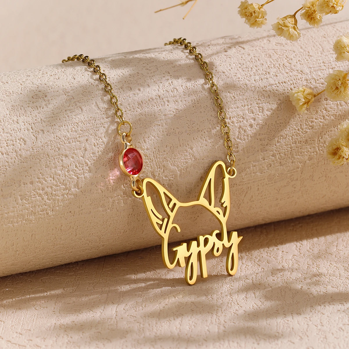 

Personalized Name Necklace with Animal and Birthstone Mothers Day Gift Custom Necklaces Jewelry Anniversary Gift for Wife