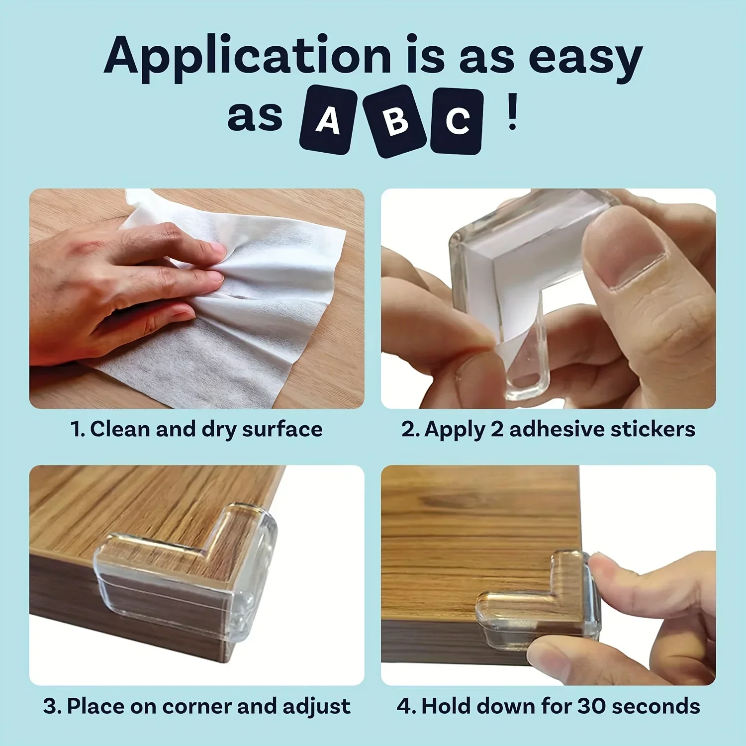 ZEXEF Protezione angolare da tavolo trasparente Angolo anticollisione Copertura protettiva morbida Accessori di sicurezza per angolo finestra tavolo