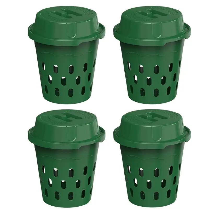 

【LAST CHANCE】Vermicomposting Bin(9.5X9.5X10.8 Inch) For Garden Beds& Home Use- 4Pcs Inground Worm Composter For Beginners