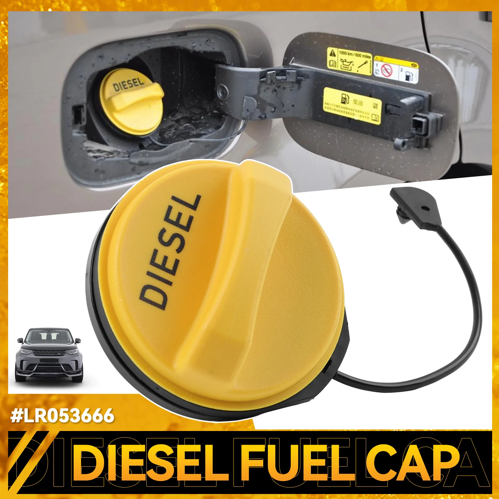 Conjunto de Tampa do Tanque de Combustível ABS LR053666 para Land Rover Discovery 3 4 5 NS Range Rover Evoque Range Rover Sport Jaguar XF