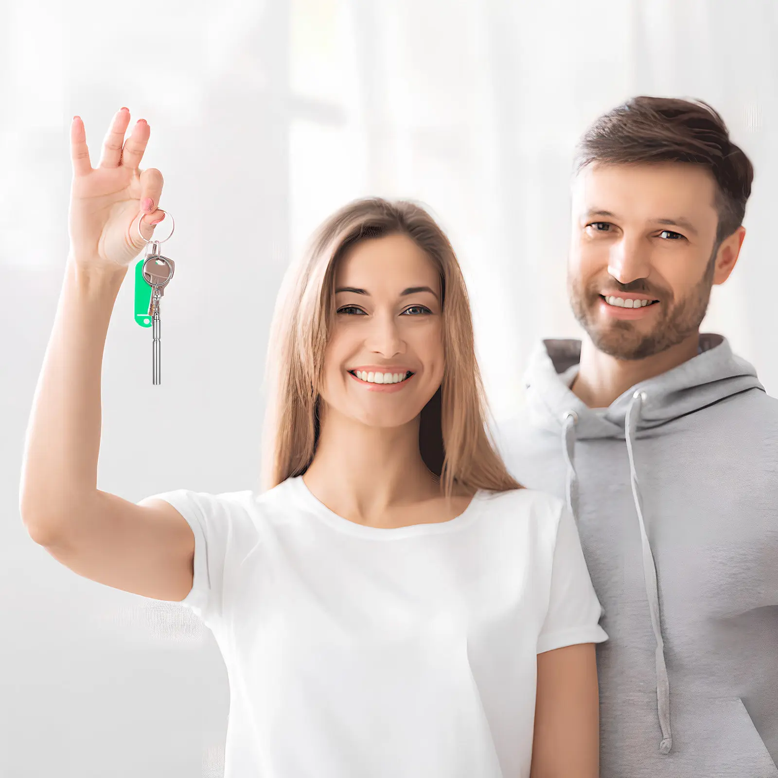 

Stainless Steel Telescoping Keychain Pen Retractable Mini Ballpoint Pen Pocket Friendly Compact Design Smooth Tip with Extra