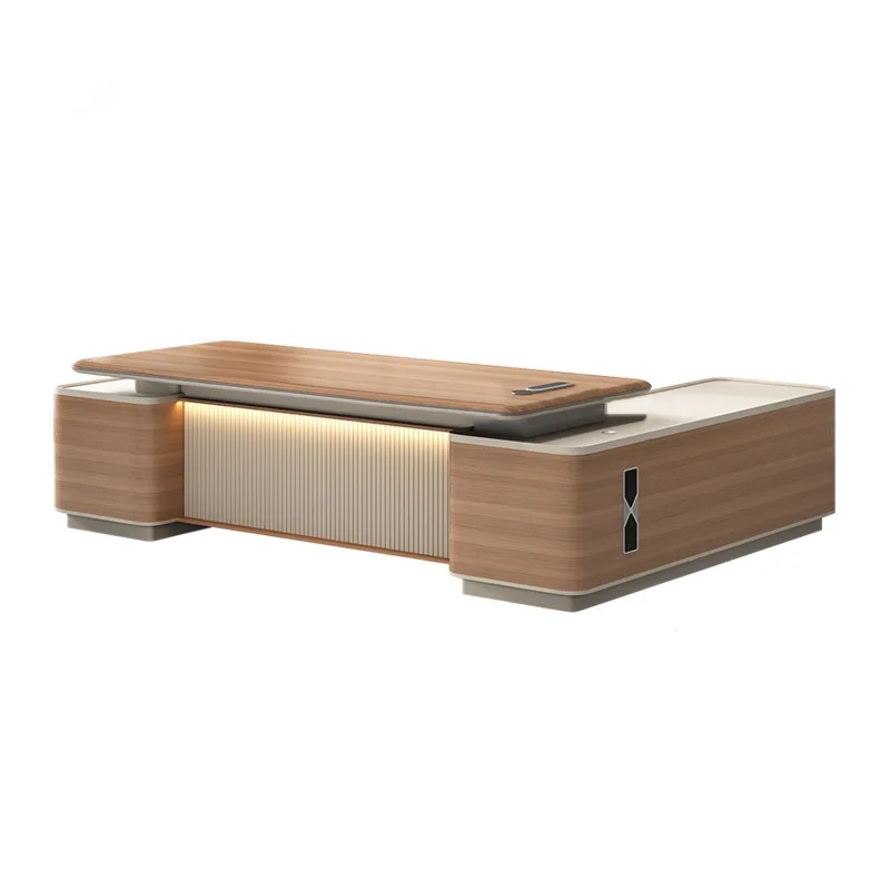 Modern boss table, chairperson of the desk, president, general manager of the Taipantai office, high-end atmospheric