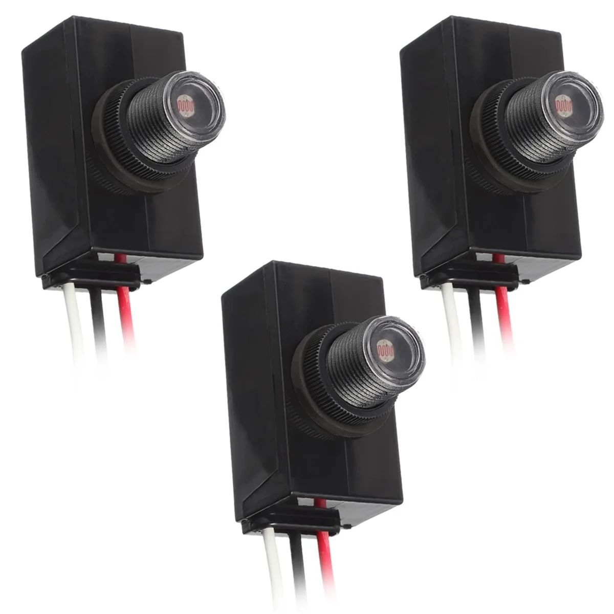 Czujnik zmierzchu do świtu ABNJ do oświetlenia zewnętrznego, przełącznik fotoelektryczny, czujnik światła fotokomórkowy, przewodowy, do montażu na słupku, odpowiedni do oświetlenia.