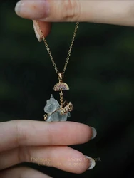 Collar de color unicornio FantasyGirl, cadena de hueso con cierre de corazón, diseño único, sentido, alto grado, ligero, lujo, versátil, joyería de moda