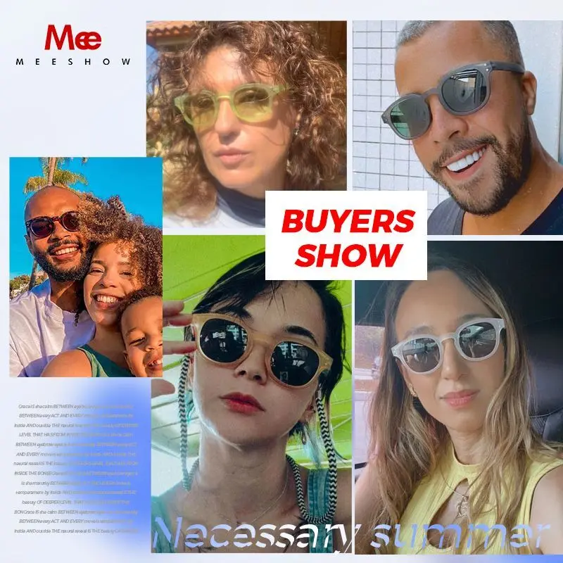 Meeshow Brand New Polarized Sunglasses Women's Glasses Europe Style Quality Men Sun Glasses UV400 Woman Solar Eyeglasses