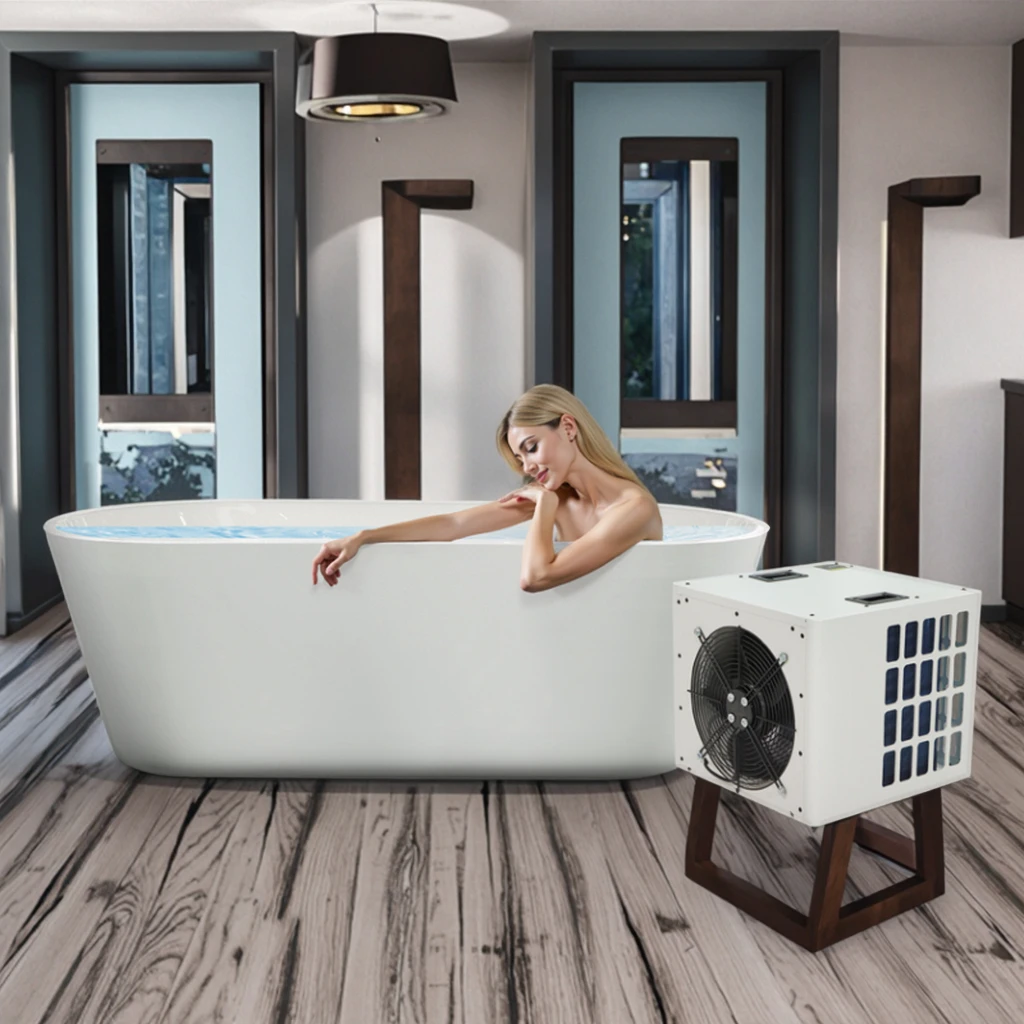 Fuerle Smart Indoor Freestanding Acrylic Cold Plunge Spa Tub for Adult Athlete Soaking, Ice Bath Chilling Equipment