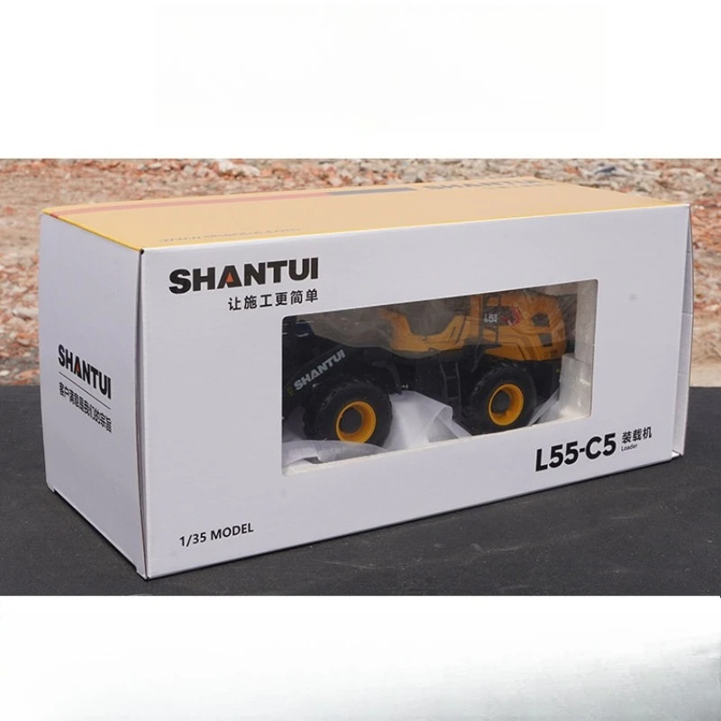 1:35 Original Factory, Shantui L55-C5 Loader, Forklift Simulation Alloy Construction Machinery Model
