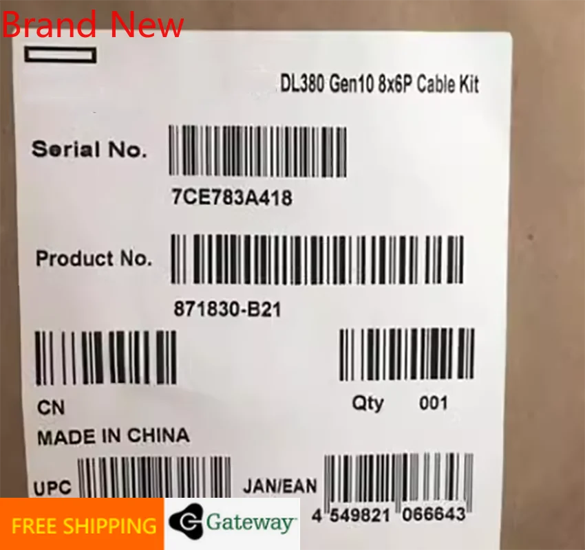 nuovo-di-zecca-per-hp-871830-b21-dl380-gen10-8x-kit-cavi-a-6-pin-nuovo