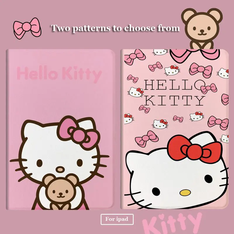 

Sanrio Hello Kitty Case for IPad 8th 9th 10th Generation Case IPad Pro 11inch for IPad Pro 10.5inch Air 3 Air/4/5 Mini 4/5 Cover