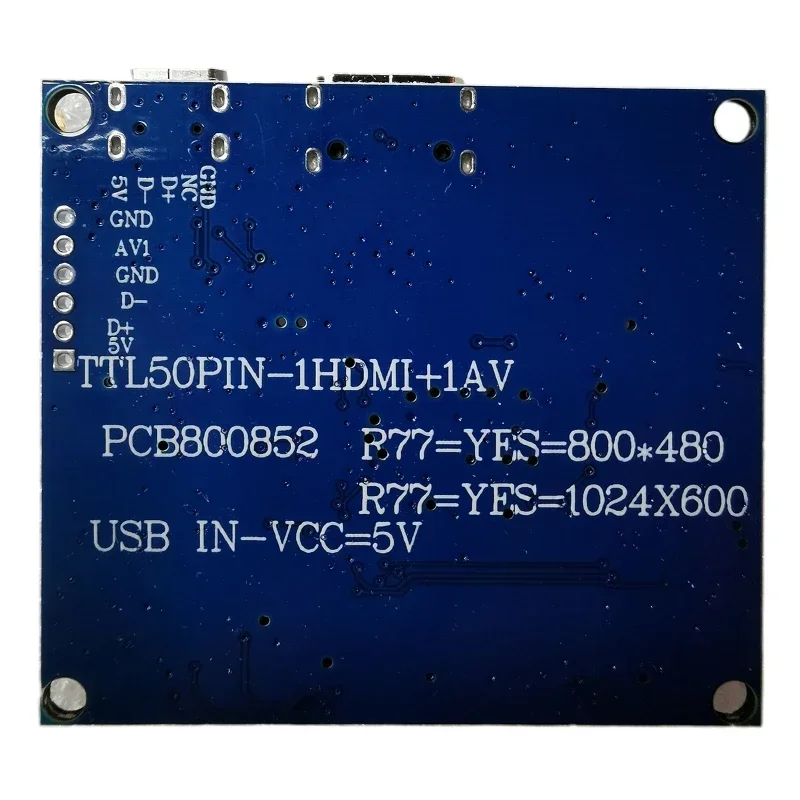 for HDMi Controller Board, LCD Controller Board for TTL 50Pin 7300101463 800x480 TFT LCD Screen Display