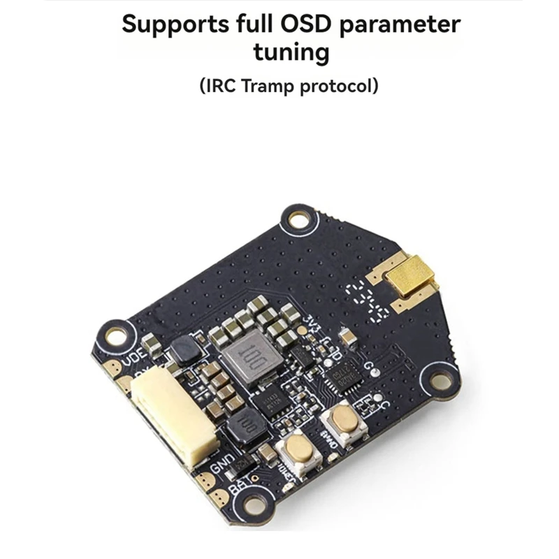 For HGLRC 1.2G 1.6W VTX 9CH 1600Mw Switchable NTSC Or PAL FPV Transmitter Module For RC FPV Long Range Drone